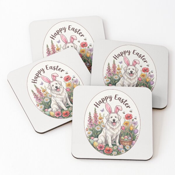 Item preview, Funny Great Pyrenees Happy Easter Egg Bunny Mom Dad Kids designed and sold by FurryHavenPH.