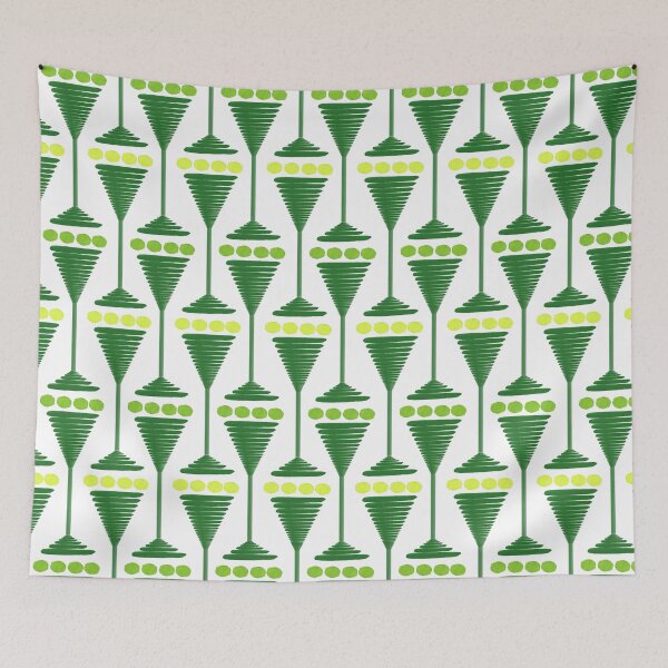 Item preview, Martini and Olives (Bottle Green) designed and sold by ArtyFridgees.
