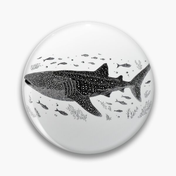 Item preview, Shark swimming in ocean with fish designed and sold by anytka.