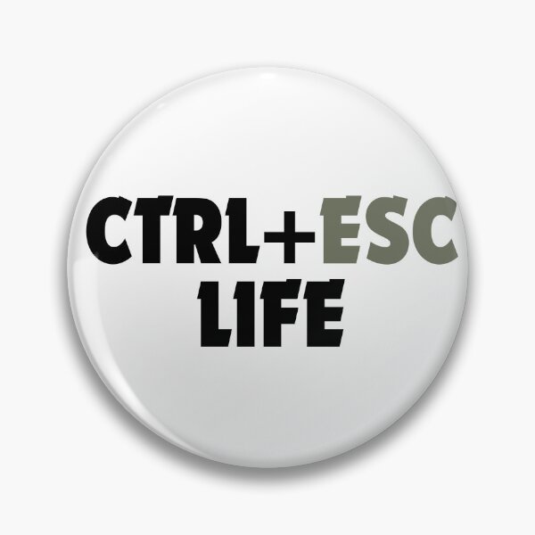 Item preview, Ctrl Esc Life-Minimalist Keyboard Humor Desing designed and sold by DomKo10.