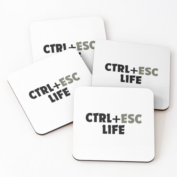 Item preview, Ctrl Esc Life-Minimalist Keyboard Humor Desing designed and sold by DomKo10.
