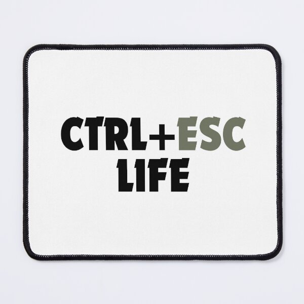 Item preview, Ctrl Esc Life-Minimalist Keyboard Humor Desing designed and sold by DomKo10.