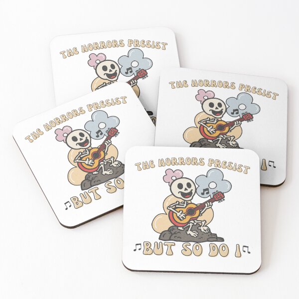 Item preview, The Horrors Persist But So Do I Happy Skeleton designed and sold by Region.