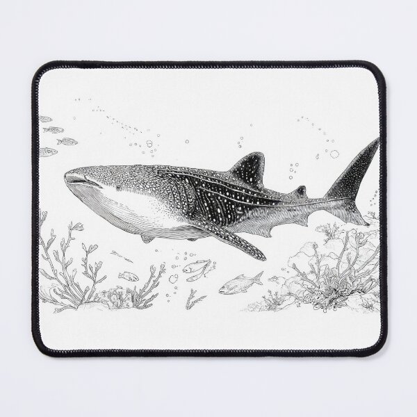 Item preview, Whale shark swims in coral reef designed and sold by anytka.