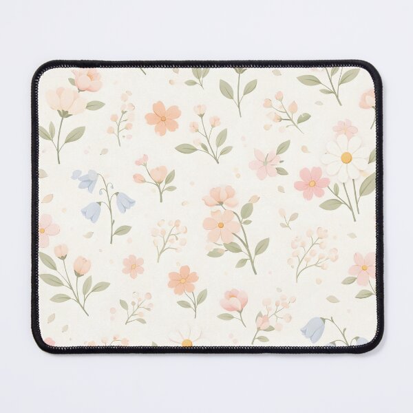 Item preview, Soft Pastel Floral Pattern on Ecru Background designed and sold by blankTeeShirt.