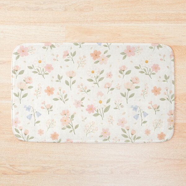 Item preview, Soft Pastel Floral Pattern on Ecru Background designed and sold by blankTeeShirt.