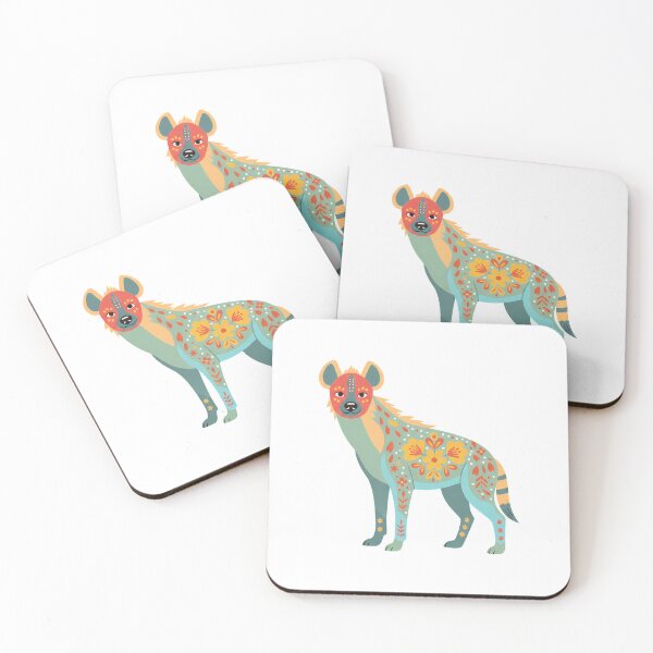Item preview, Floral Folk Art Hyena – Scandinavian Folk Art by heidiannemorris © designed and sold by FOLK ART FUSION by heidiannemorris.