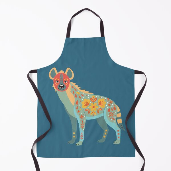 Item preview, Floral Folk Art Hyena – Scandinavian Folk Art by heidiannemorris © designed and sold by FOLK ART FUSION by heidiannemorris.