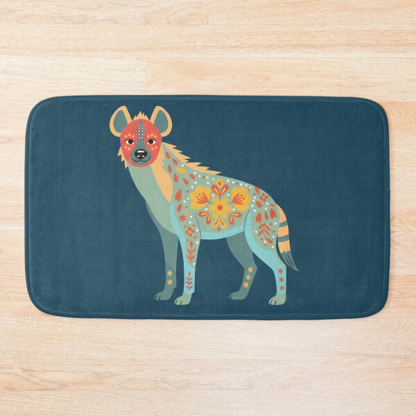 Item preview, Floral Folk Art Hyena – Scandinavian Folk Art by heidiannemorris © designed and sold by FOLK ART FUSION by heidiannemorris.