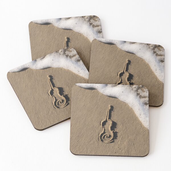 Item preview, Violin Silhouette Drawing In Beach Sand designed and sold by chase-thewave.