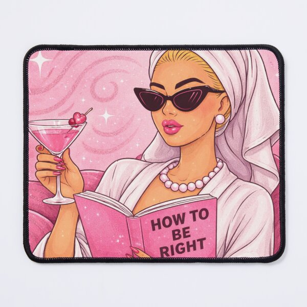 Item preview, Sassy Chic Woman Illustration “It’s Okay If You Disagree I Can’t Force You To Be Right” Funny Feminine Quote Art designed and sold by Mialunaa.
