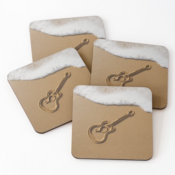 Item preview, Jazz Guitar Outline In Coastal Sand designed and sold by chase-thewave.