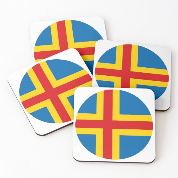 Item preview, Aland Islands Round Flag Alandic Heritage designed and sold by NTGUILTY.