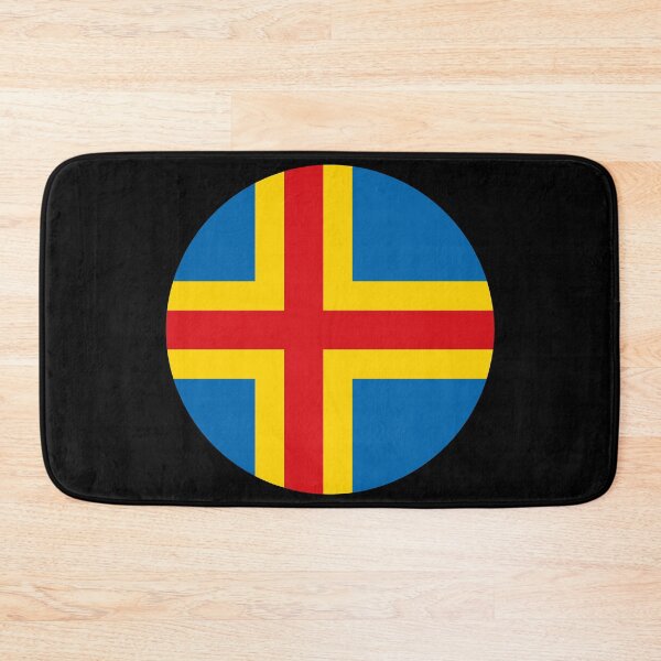 Item preview, Aland Islands Round Flag Alandic Heritage designed and sold by NTGUILTY.