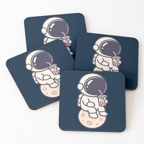 Item preview, Astronaut Bubble Tea – Cosmic Chill – Lofi Space Art designed and sold by Phetuvov.