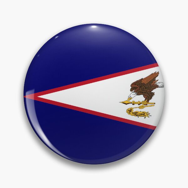 Item preview, American Samoa Round Flag Samoan Patriotic Heritage designed and sold by NTGUILTY.