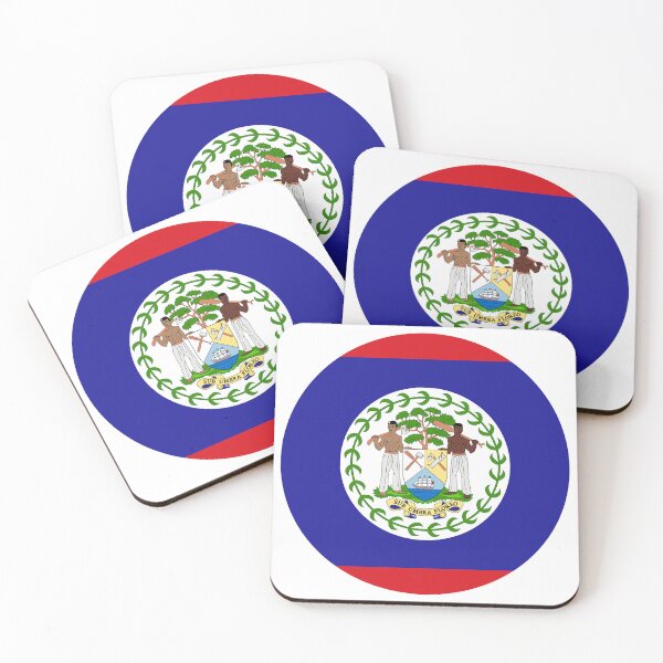 Item preview, Belize Round Flag Belizean Patriotic Heritage designed and sold by NTGUILTY.