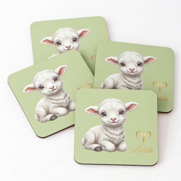 Item preview, Cute Aries Lamb –  Zodiac Ram Illustration designed and sold by EnlightArt.