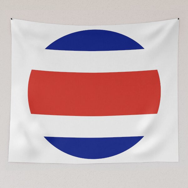 Item preview, Costa Rican Round Flag Costa Rica Pride designed and sold by NTGUILTY.