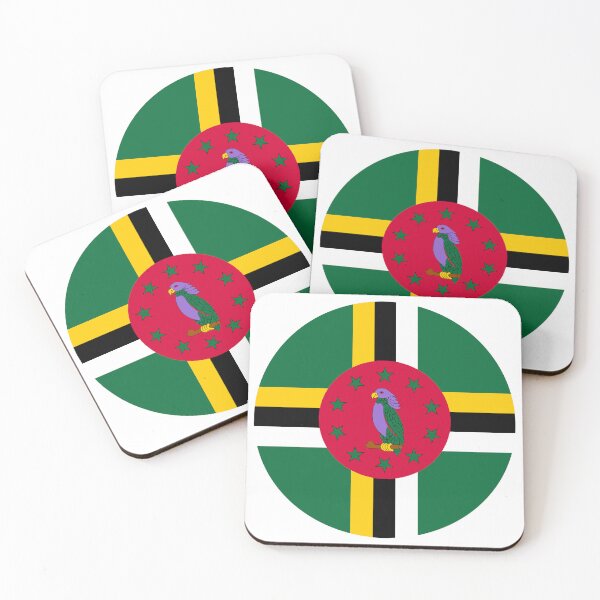 Item preview, Dominica Round Flag Dominican Patriotic Heritage designed and sold by NTGUILTY.