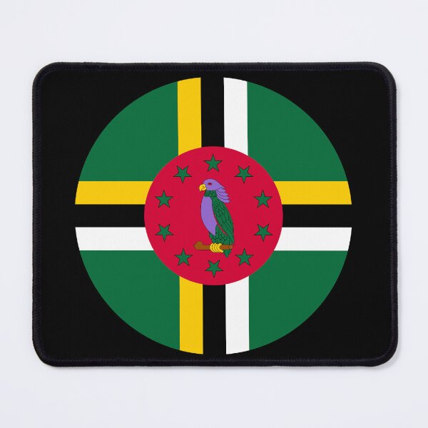 Item preview, Dominica Round Flag Dominican Patriotic Heritage designed and sold by NTGUILTY.