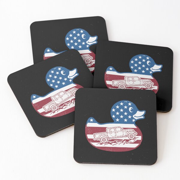 Item preview, USA Flag Rubber Duck with Gladiator JT Pickup 4x4 Graphic designed and sold by Off-Road-Zone.