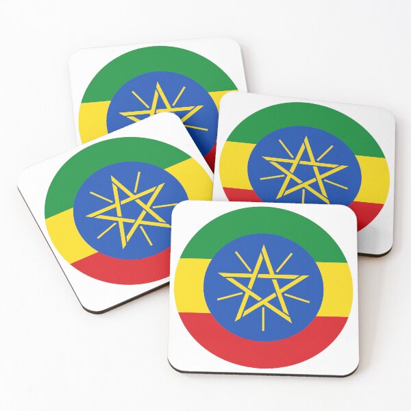 Item preview, Ethiopia Round Flag Ethiopian Patriotic Heritage designed and sold by NTGUILTY.