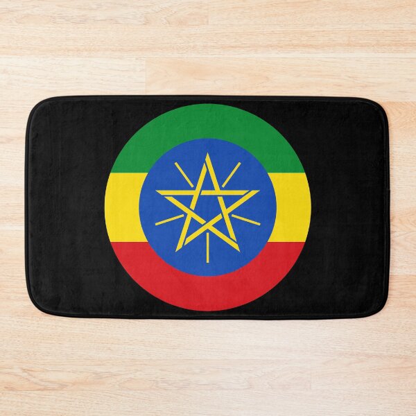 Item preview, Ethiopia Round Flag Ethiopian Patriotic Heritage designed and sold by NTGUILTY.
