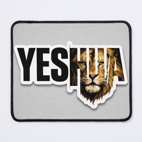 Item preview, Yeshua Lion of Judah – Bold Christian Faith Design with Majestic Lion” designed and sold by WorkVibe Studio.