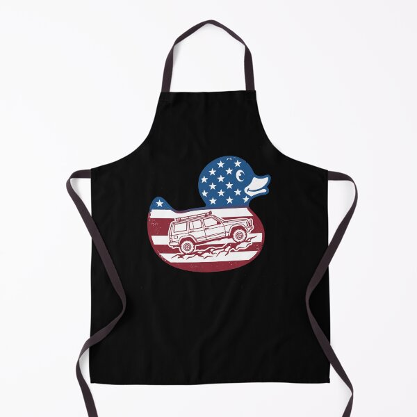 Item preview, USA Flag Rubber Duck with Cherokee XJ 4-Door SUV Off-Road Graphic T-Shirt designed and sold by Off-Road-Zone.