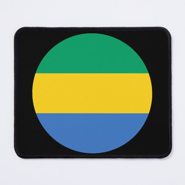 Item preview, Gabon Round Flag Gabonese Patriotic Heritage designed and sold by NTGUILTY.