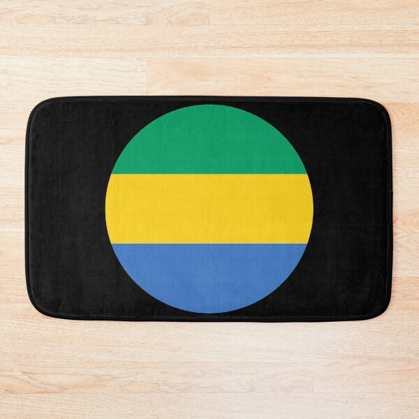 Item preview, Gabon Round Flag Gabonese Patriotic Heritage designed and sold by NTGUILTY.