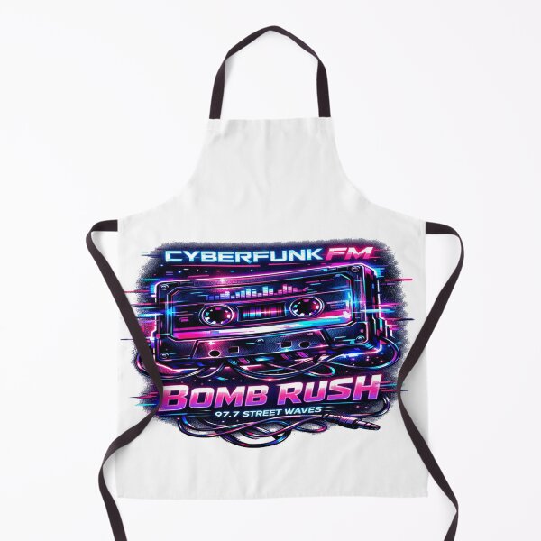 Item preview, Cyberpunk Cassette Retro Street Design - Bomb Rush Style Neon Tape designed and sold by InkFloo.