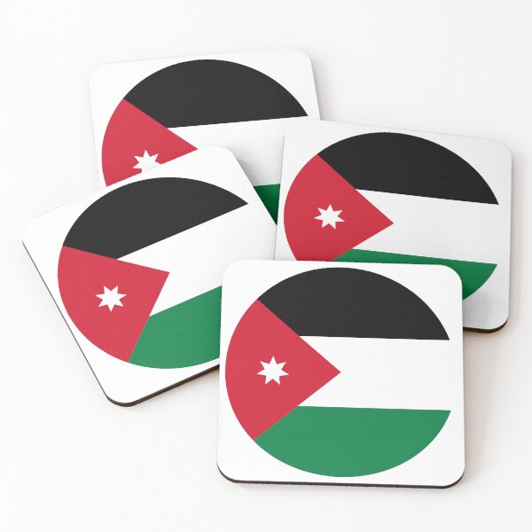 Item preview, Jordan Round Flag Jordanian Patriotic Heritage designed and sold by NTGUILTY.