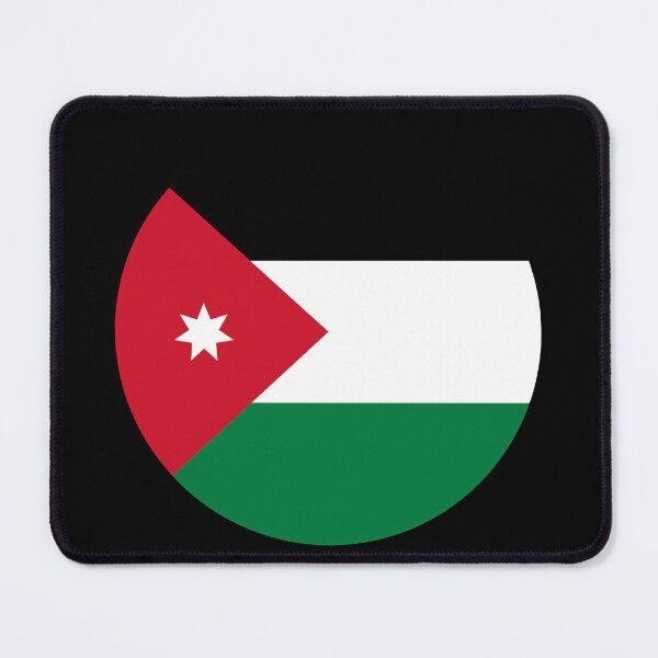 Item preview, Jordan Round Flag Jordanian Patriotic Heritage designed and sold by NTGUILTY.
