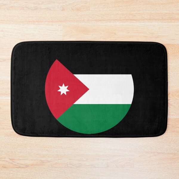 Item preview, Jordan Round Flag Jordanian Patriotic Heritage designed and sold by NTGUILTY.