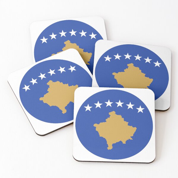 Item preview, Kosovo Round Flag Kosovar Patriotic Heritage designed and sold by NTGUILTY.