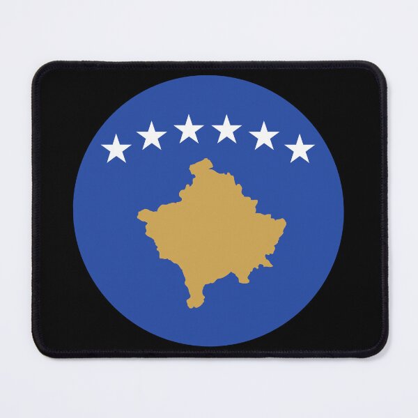 Item preview, Kosovo Round Flag Kosovar Patriotic Heritage designed and sold by NTGUILTY.