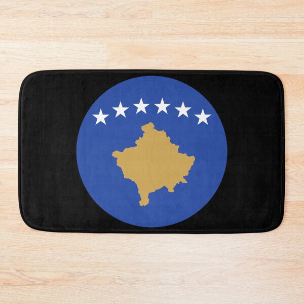 Item preview, Kosovo Round Flag Kosovar Patriotic Heritage designed and sold by NTGUILTY.