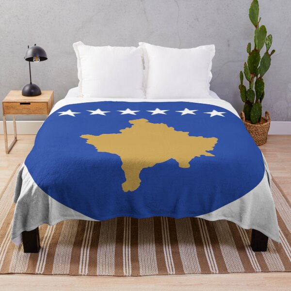 Item preview, Kosovo Round Flag Kosovar Patriotic Heritage designed and sold by NTGUILTY.