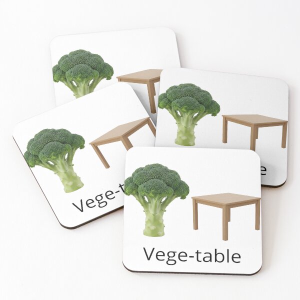 Item preview, Vege-Table: Fun Broccoli and Minimalist Table designed and sold by FunnyDesigns221.