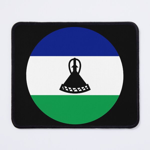 Item preview, Lesotho Round Flag Basotho Patriotic Heritage designed and sold by NTGUILTY.