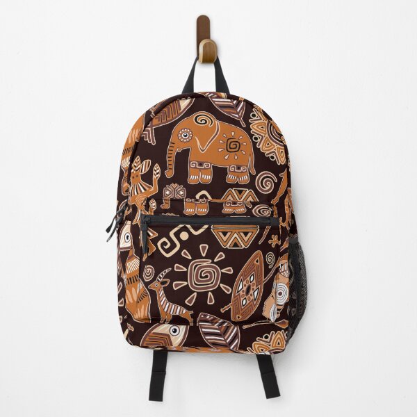 Item preview, African Tribal Art with Animals and Figures designed and sold by BluedarkArt.