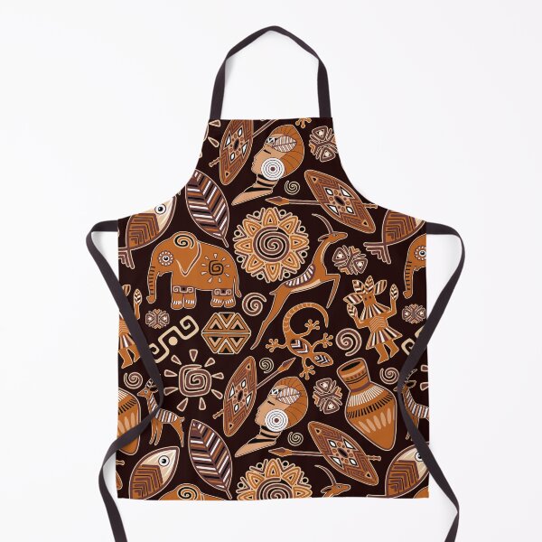 Item preview, African Tribal Art with Animals and Figures designed and sold by BluedarkArt.