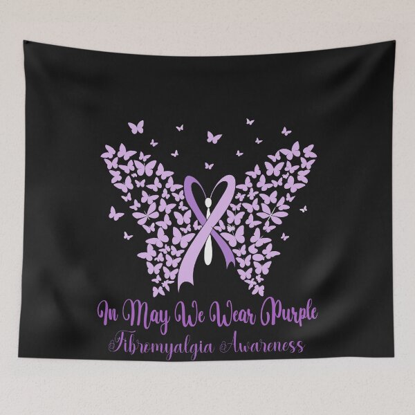 Item preview, On May We Wear Purple Fibromyalgia Awareness Chronic Pain Support designed and sold by GrumpySableye.