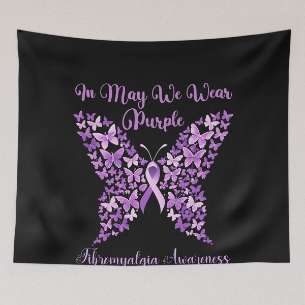Item preview, In May We Wear Purple Fibromyalgia Awareness Month Supporter designed and sold by GrumpySableye.