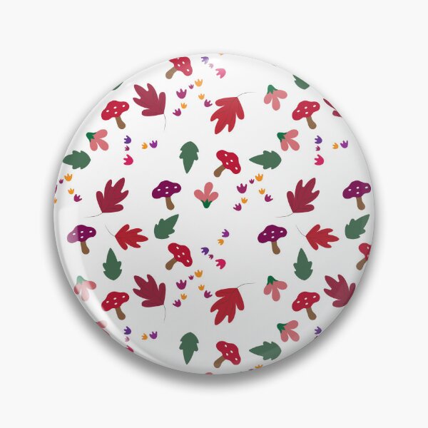 Item preview, Seamless Autumn Forest Pattern with Leaves, Mushrooms and Cute Floral Elements designed and sold by VectorVox.
