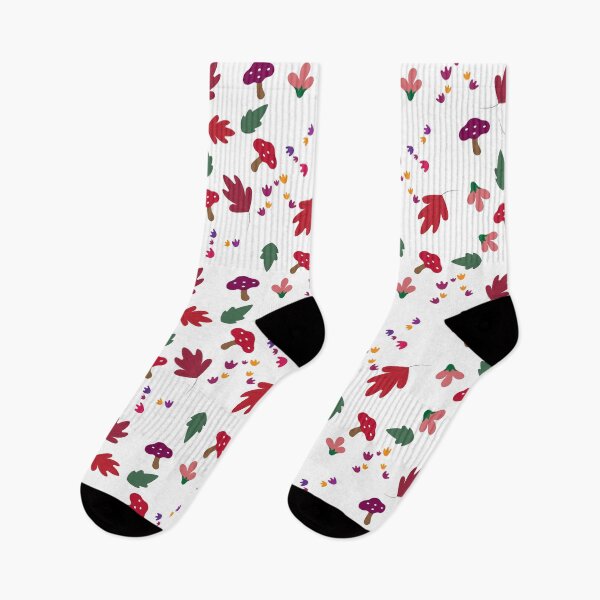 Item preview, Seamless Autumn Forest Pattern with Leaves, Mushrooms and Cute Floral Elements designed and sold by VectorVox.