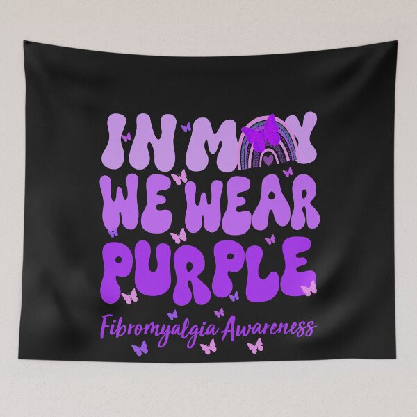 Item preview, In May We Wear Purple Fibromyalgia Awareness Warrior Support designed and sold by GrumpySableye.