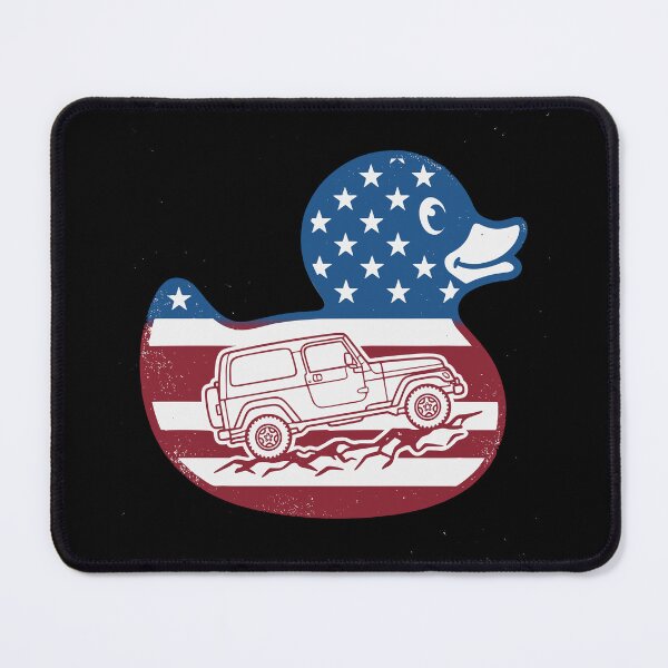 Item preview, USA Flag Rubber Duck with Wrangler LJ Unlimited Off-Road Graphic designed and sold by Off-Road-Zone.
